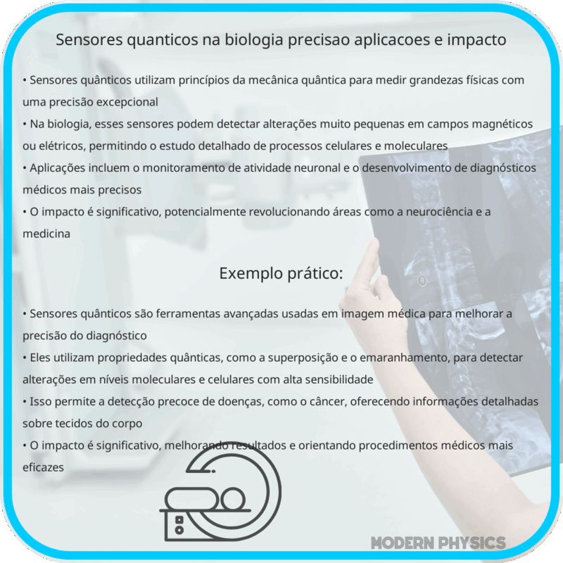 Sensores Quânticos na Biologia: Precisão, Aplicações e Impacto