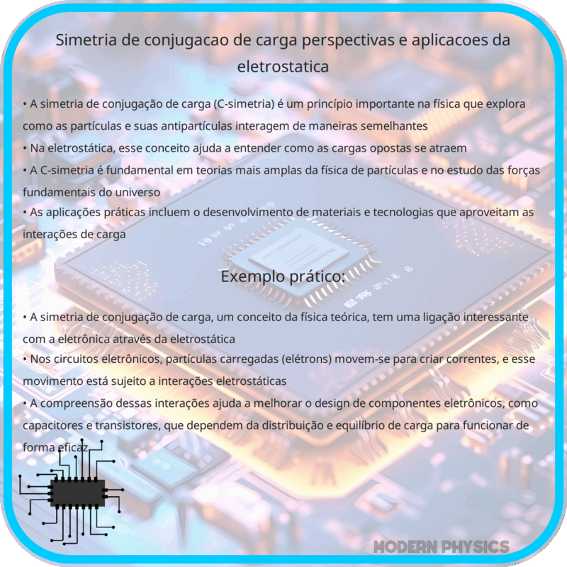 Simetria de Conjugação de Carga | Perspectivas e Aplicações da Eletrostática