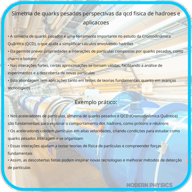 Simetria de Quarks Pesados | Perspectivas da QCD, Física de Hadrões e Aplicações