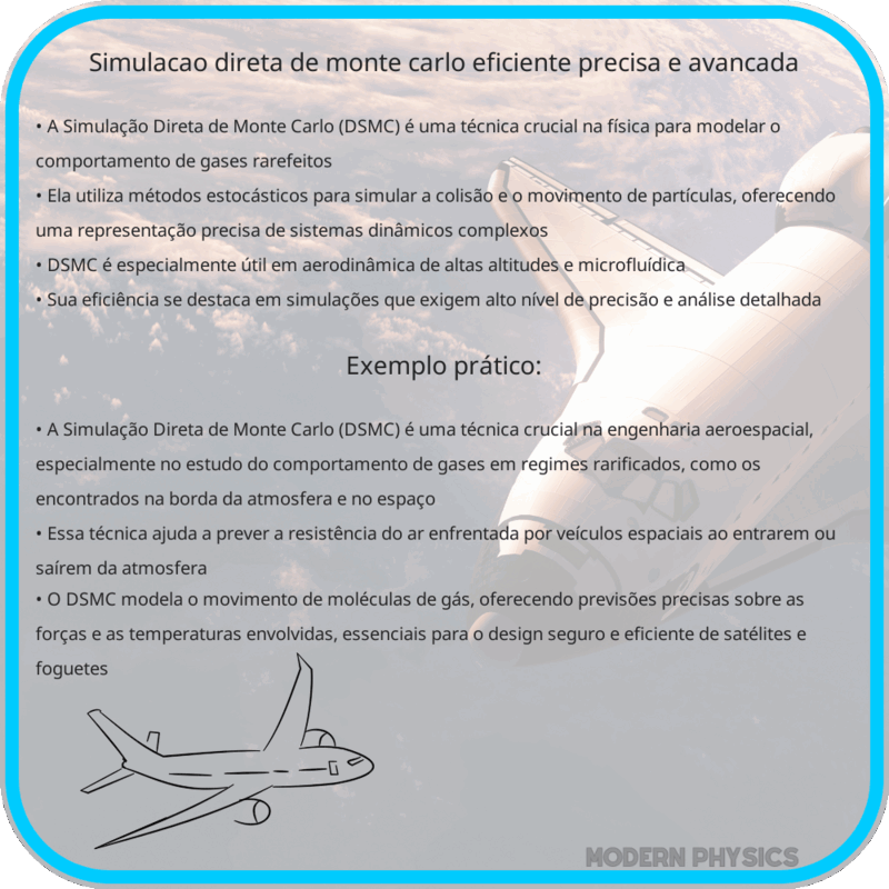 Simulação Direta de Monte Carlo | Eficiente, Precisa e Avançada