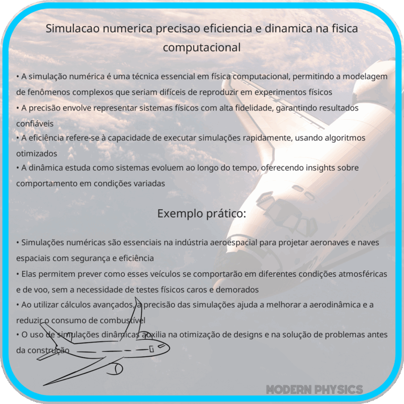 Simulação Numérica | Precisão, Eficiência e Dinâmica na Física Computacional