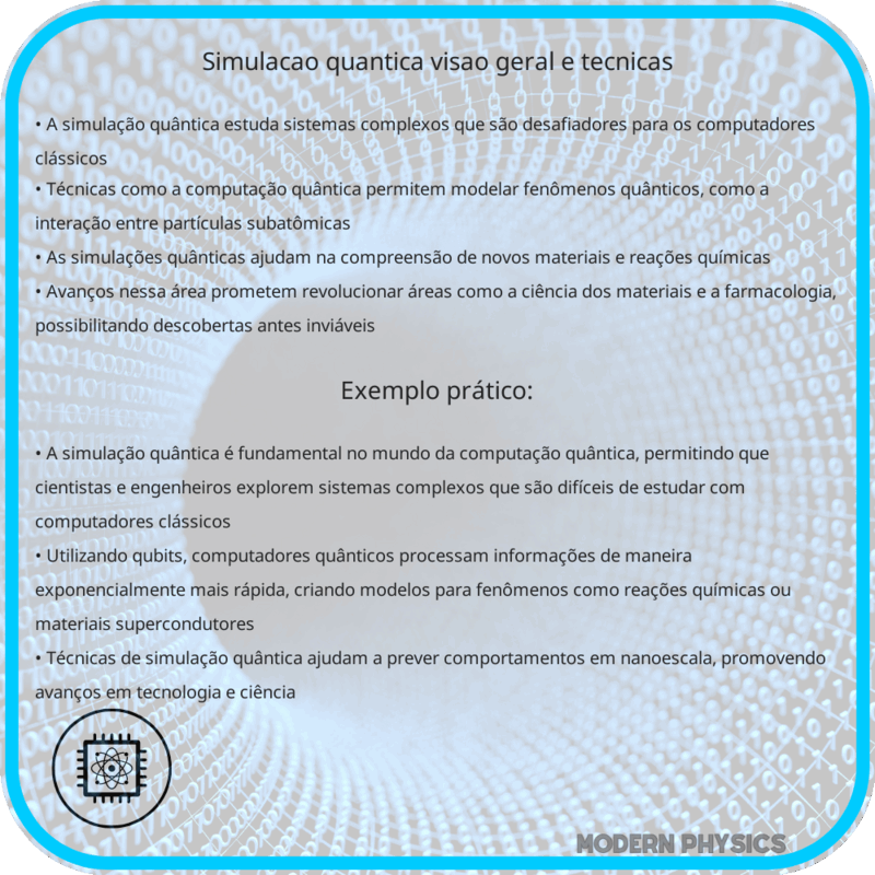 Simulação Quântica | Visão Geral e Técnicas