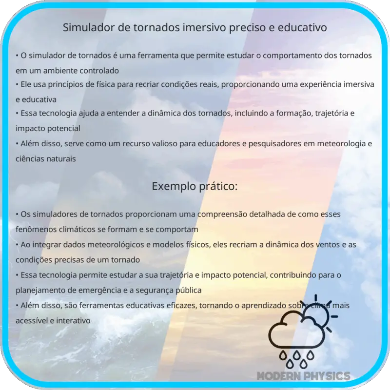 Simulador de Tornados | Imersivo, Preciso e Educativo