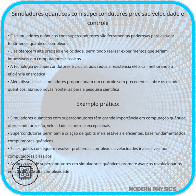 Simuladores Quânticos com Supercondutores | Precisão, Velocidade e Controle
