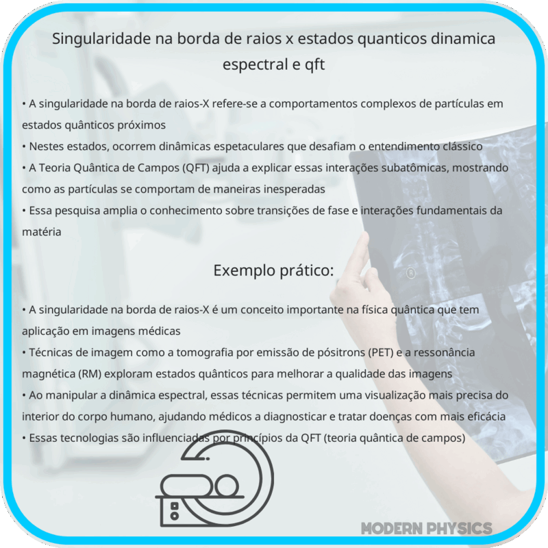 Singularidade na Borda de Raios-X | Estados Quânticos, Dinâmica Espectral e QFT