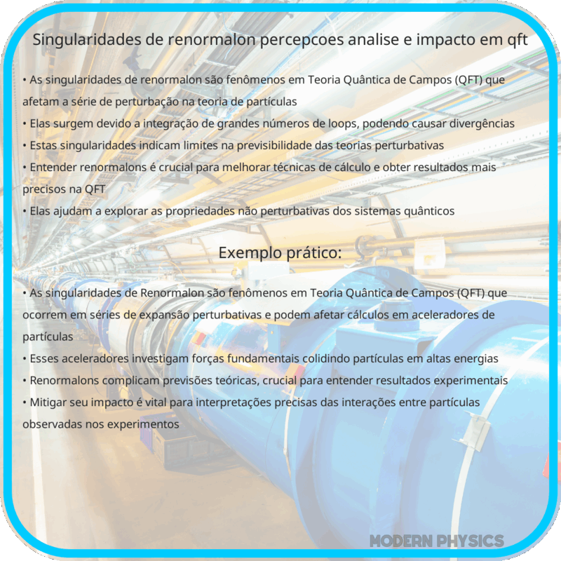 Singularidades de Renormalon | Percepções, Análise e Impacto em QFT