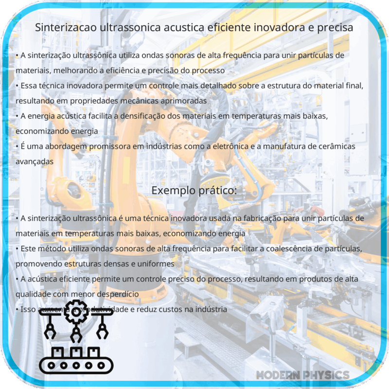 Sinterização Ultrassônica | Acústica Eficiente, Inovadora e Precisa