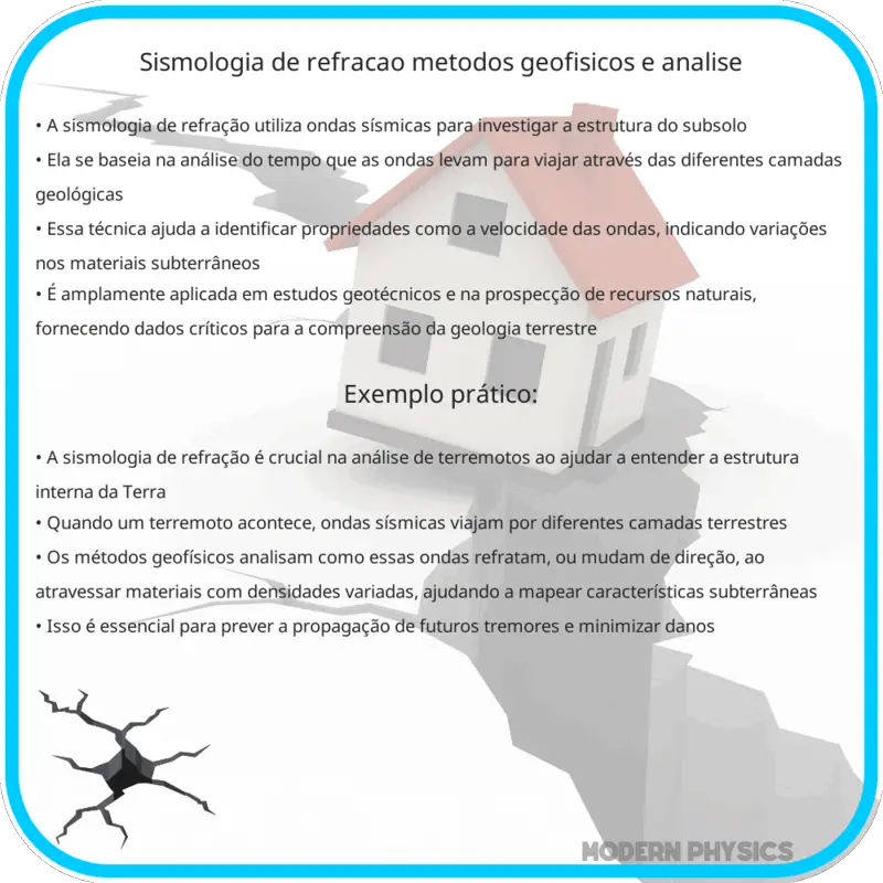Sismologia de Refração | Métodos Geofísicos e Análise