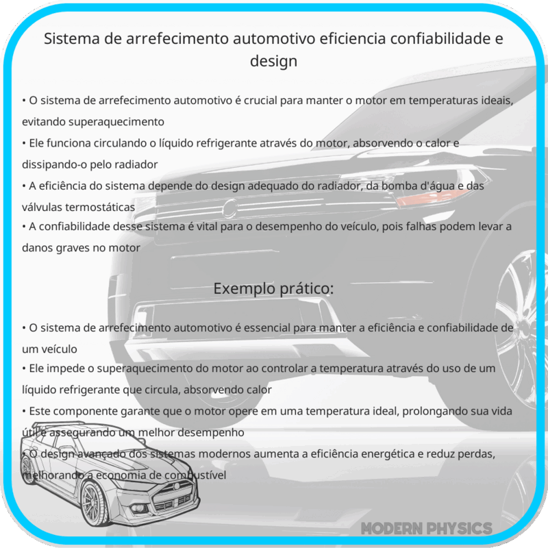 Sistema de Arrefecimento Automotivo: Eficiência, Confiabilidade e Design