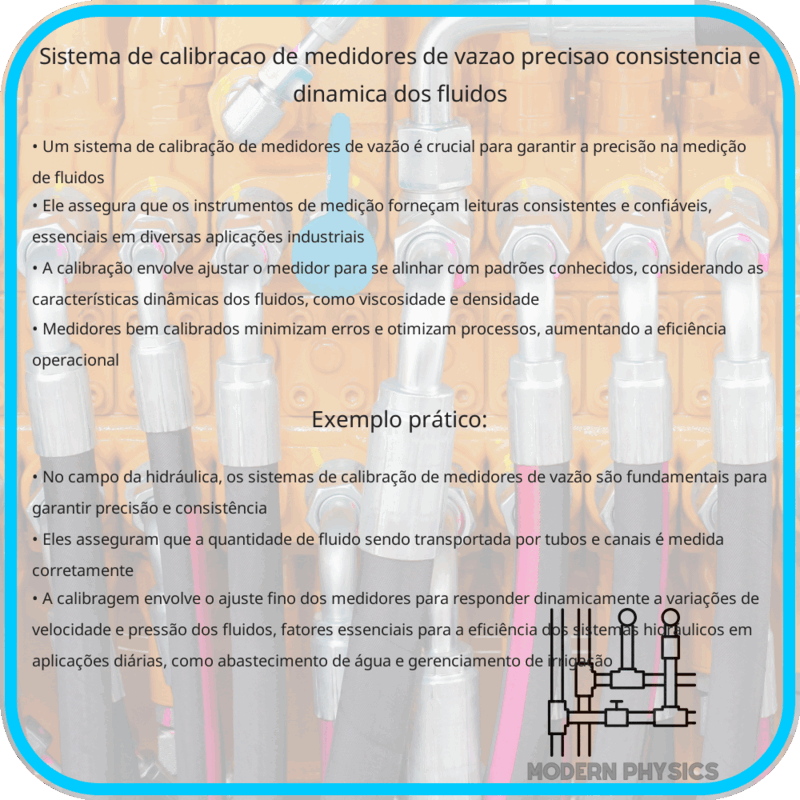Sistema de Calibração de Medidores de Vazão | Precisão, Consistência e Dinâmica dos Fluidos