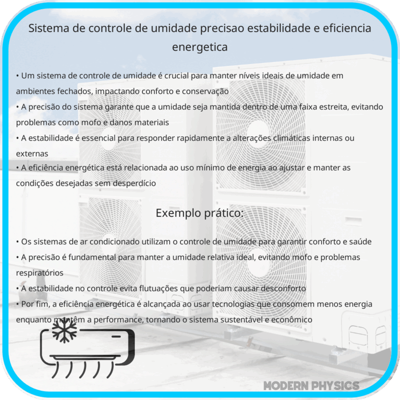 Sistema de Controle de Umidade | Precisão, Estabilidade e Eficiência Energética