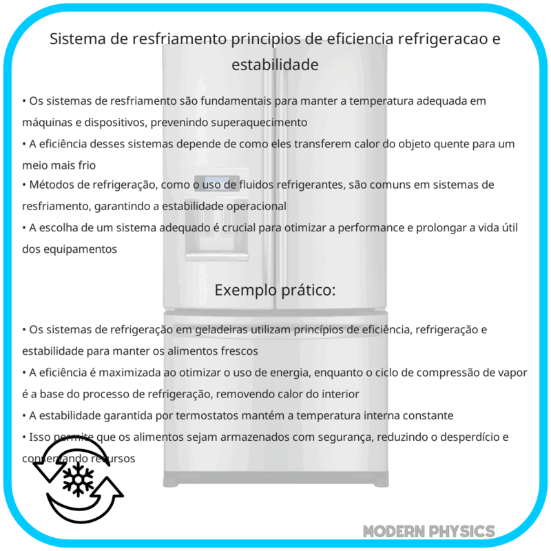 Sistema de Resfriamento | Princípios de Eficiência, Refrigeração e Estabilidade