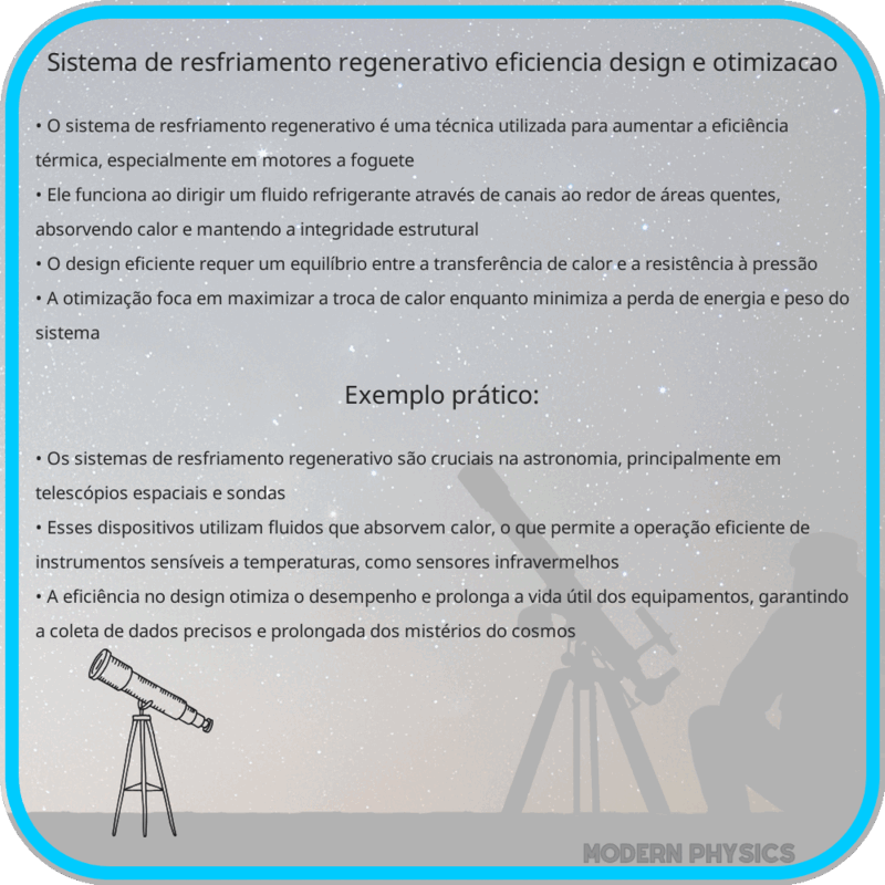 Sistema de Resfriamento Regenerativo | Eficiência, Design e Otimização