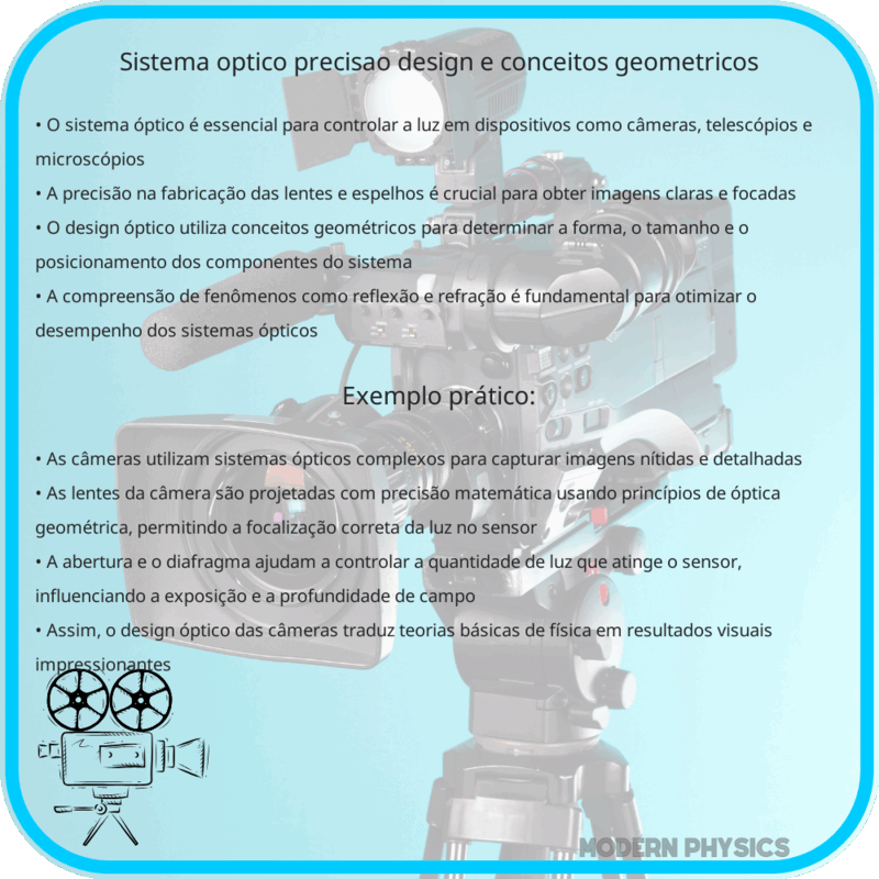 Sistema Óptico | Precisão, Design e Conceitos Geométricos