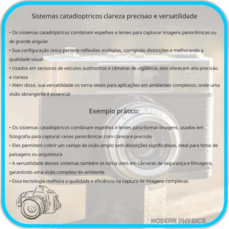 Sistemas Catadióptricos | Clareza, Precisão e Versatilidade