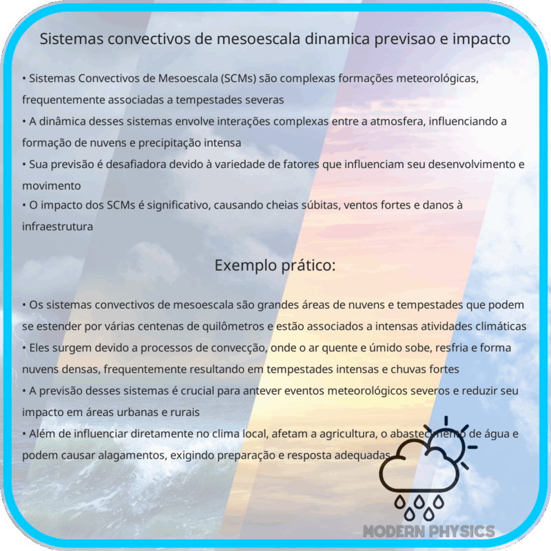 Sistemas Convectivos de Mesoescala | Dinâmica, Previsão e Impacto