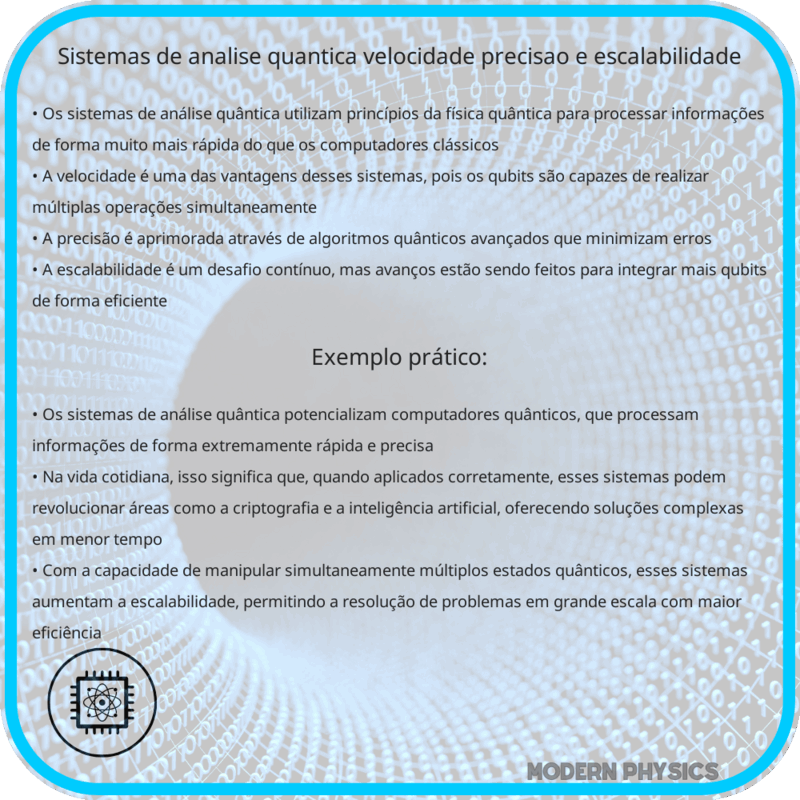 Sistemas de Análise Quântica | Velocidade, Precisão e Escalabilidade