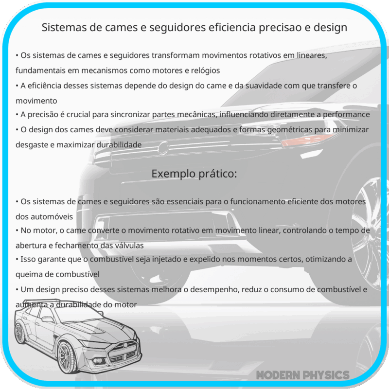 Sistemas de Cames e Seguidores | Eficiência, Precisão e Design