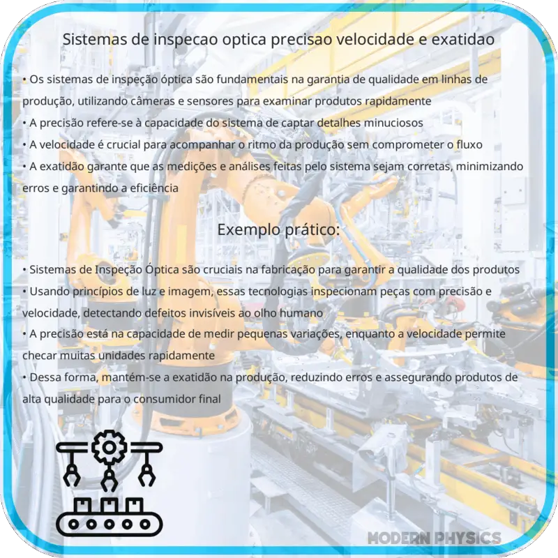Sistemas de Inspeção Óptica | Precisão, Velocidade e Exatidão