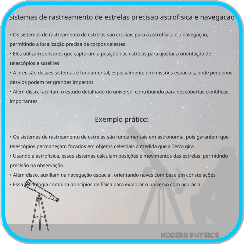 Sistemas de Rastreamento de Estrelas | Precisão, Astrofísica e Navegação