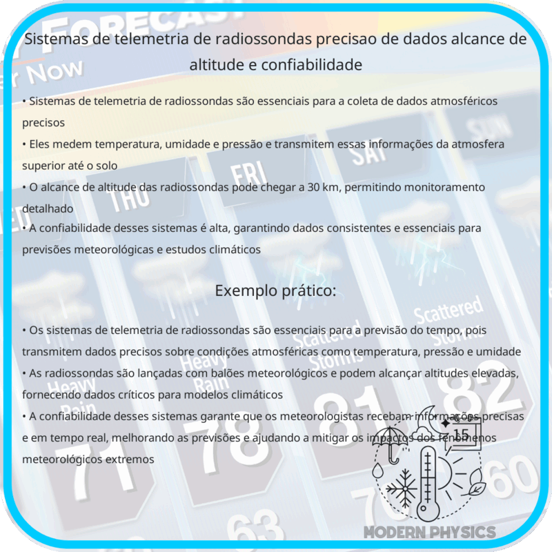 Sistemas de Telemetria de Radiossondas | Precisão de Dados, Alcance de Altitude e Confiabilidade