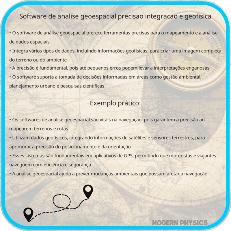 Software de Análise Geoespacial: Precisão, Integração e Geofísica