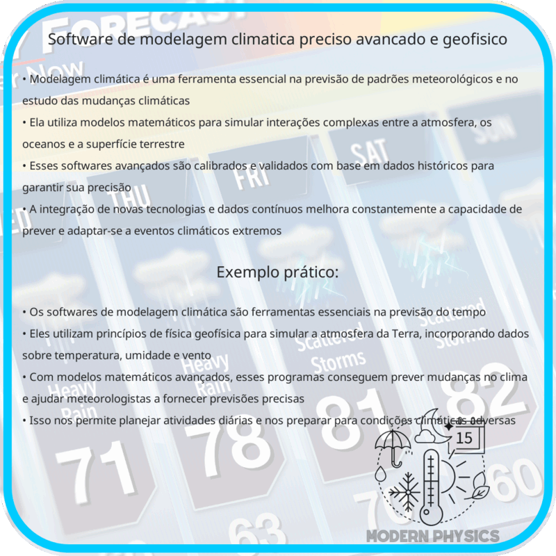 Software de Modelagem Climática: Preciso, Avançado e Geofísico