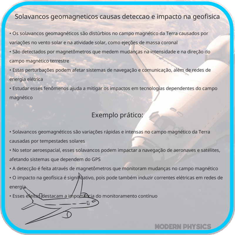Solavancos Geomagnéticos | Causas, Detecção e Impacto na Geofísica