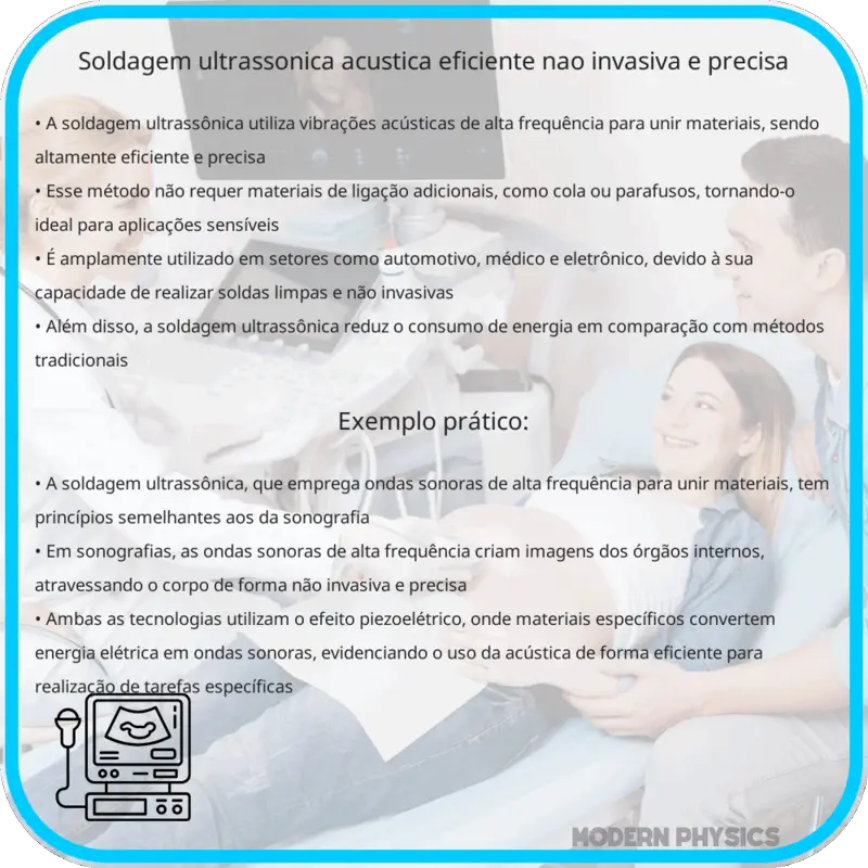 Soldagem Ultrassônica: Acústica Eficiente, Não Invasiva e Precisa