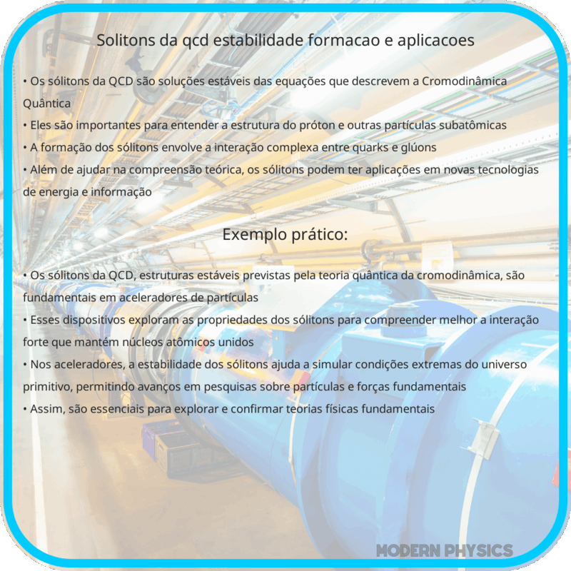 Sólitons da QCD | Estabilidade, Formação e Aplicações