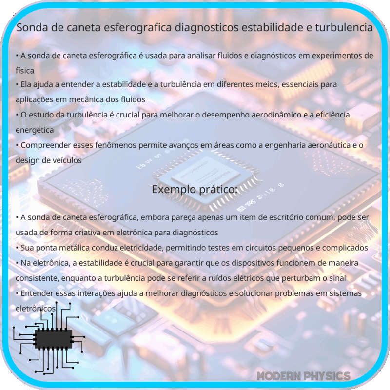 Sonda de Caneta Esferográfica | Diagnósticos, Estabilidade e Turbulência