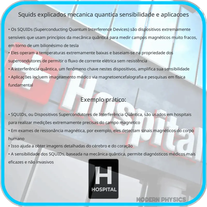 SQUIDs Explicados | Mecânica Quântica, Sensibilidade e Aplicações