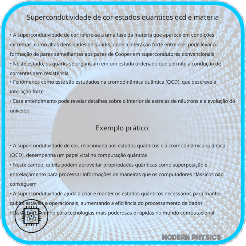 Supercondutividade de Cor | Estados Quânticos, QCD e Matéria
