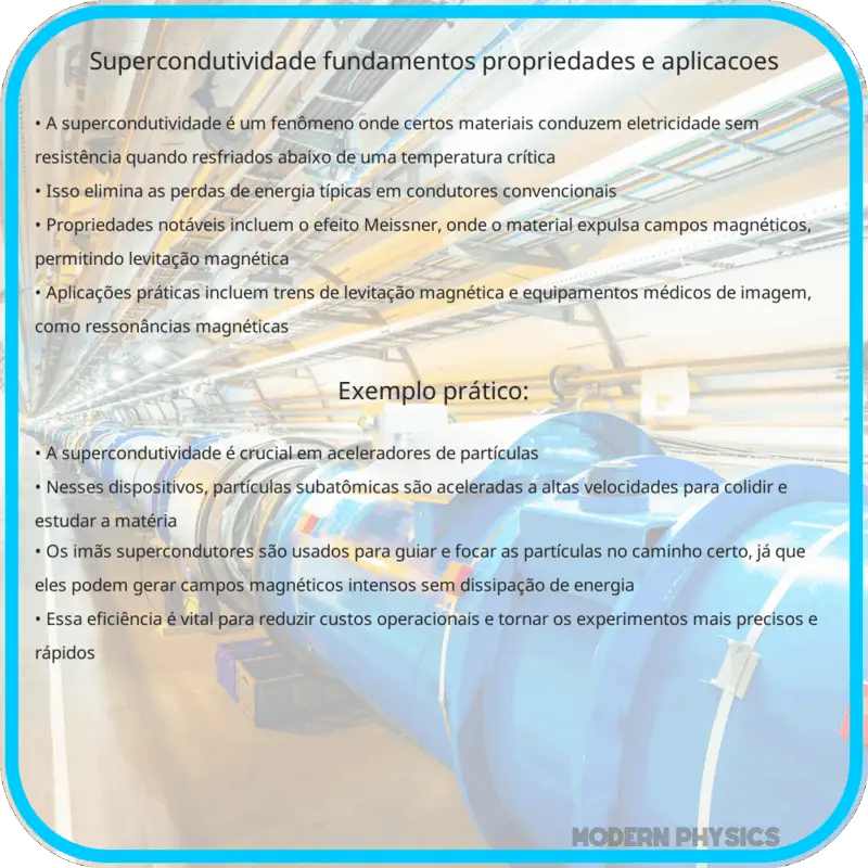 Supercondutividade | Fundamentos, Propriedades e Aplicações