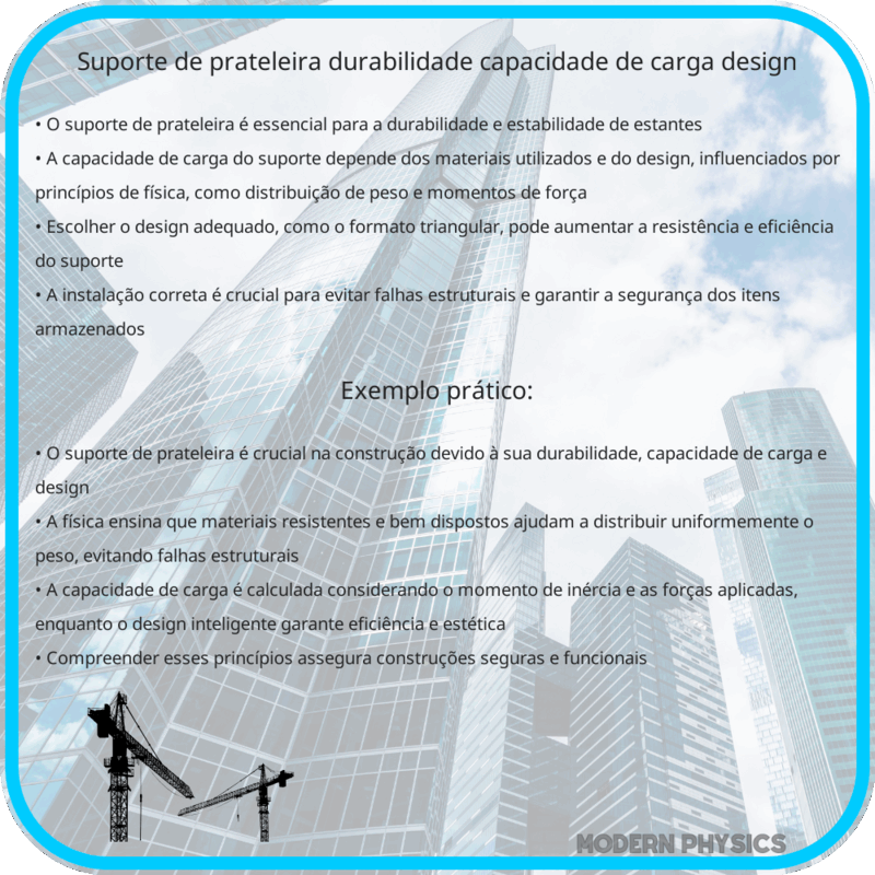 Suporte de Prateleira | Durabilidade, Capacidade de Carga & Design