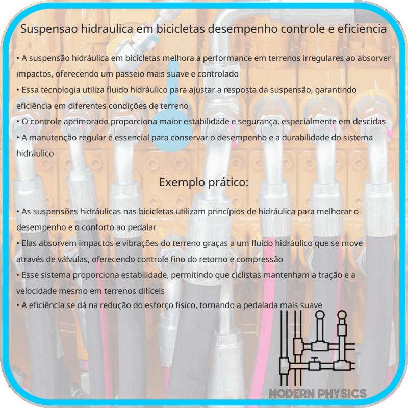 Suspensão Hidráulica em Bicicletas: Desempenho, Controle e Eficiência