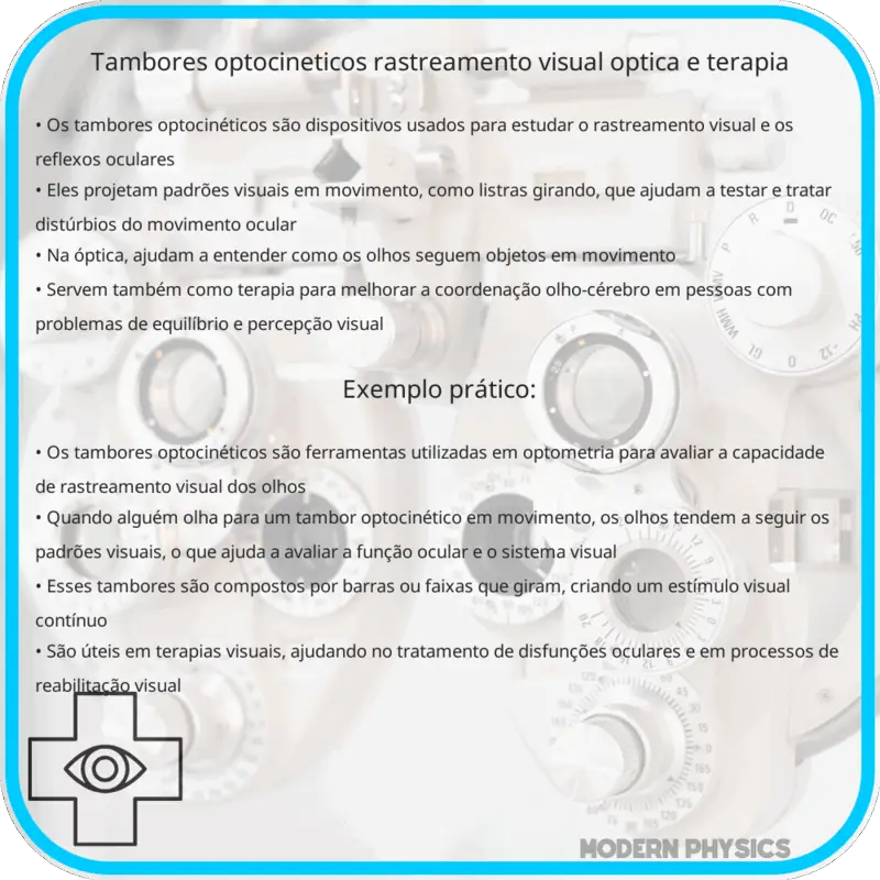 Tambores Optocinéticos: Rastreamento Visual, Óptica e Terapia