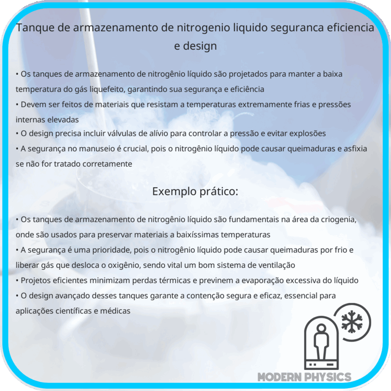 Tanque de Armazenamento de Nitrogênio Líquido | Segurança, Eficiência e Design