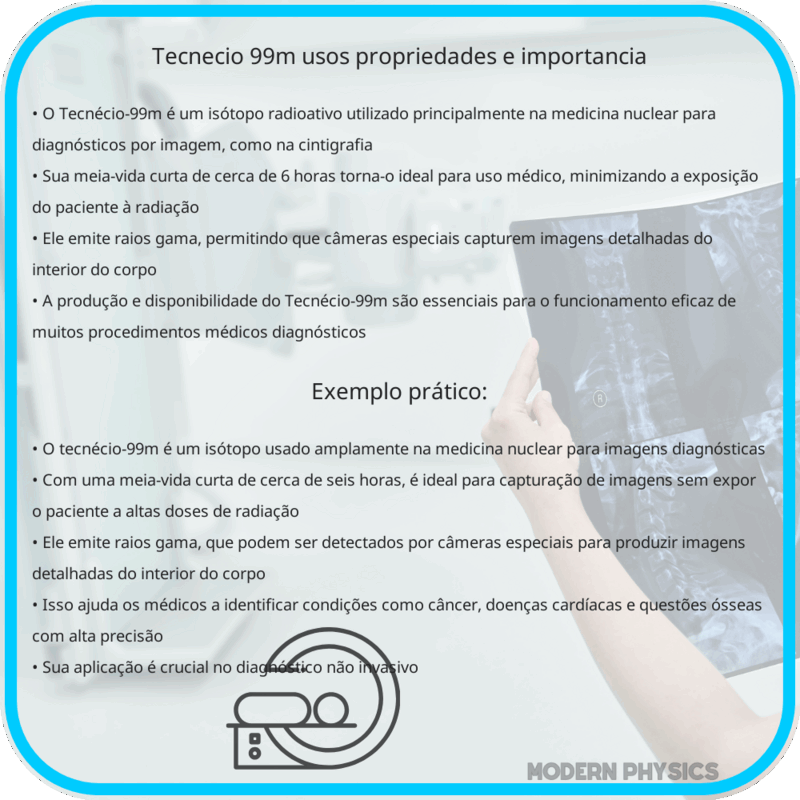 Tecnécio-99m: Usos, Propriedades e Importância