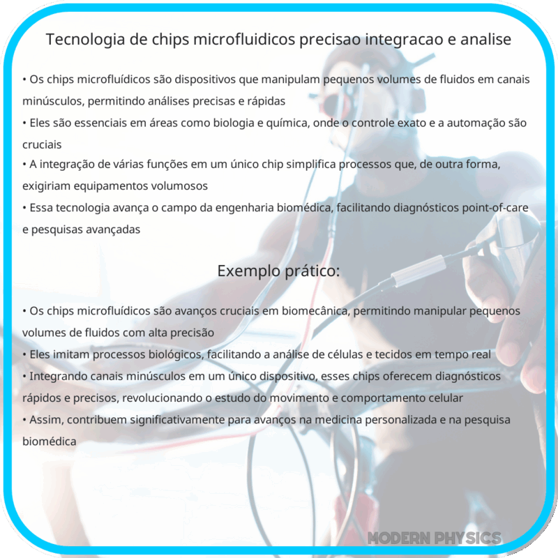 Tecnologia de Chips Microfluídicos | Precisão, Integração e Análise