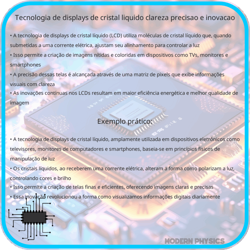 Tecnologia de Displays de Cristal Líquido | Clareza, Precisão e Inovação