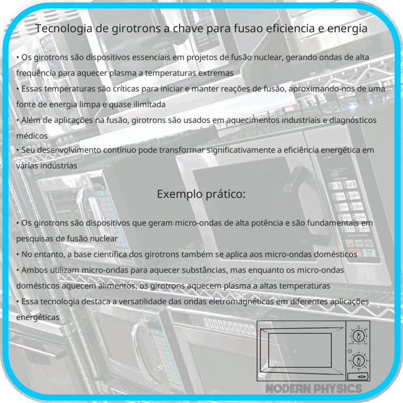 Tecnologia de Girotrons | A Chave para Fusão, Eficiência e Energia
