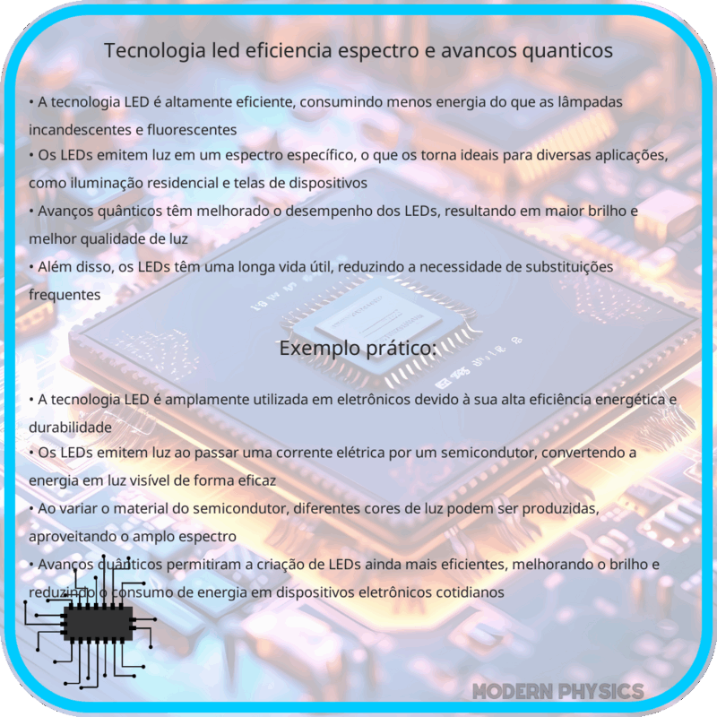 Tecnologia LED | Eficiência, Espectro e Avanços Quânticos