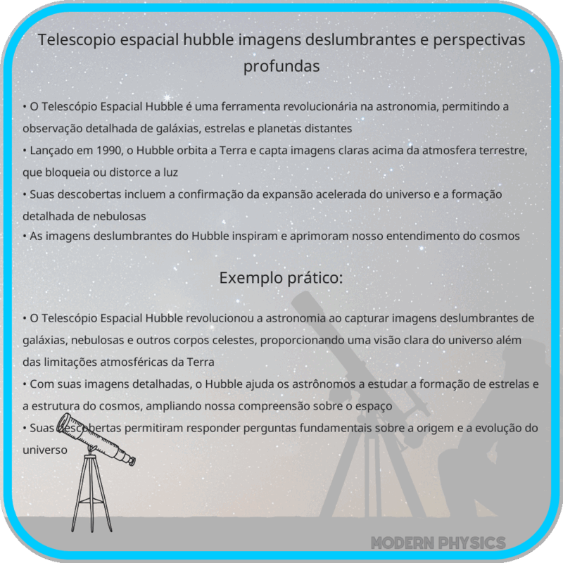 Telescópio Espacial Hubble | Imagens Deslumbrantes e Perspectivas Profundas