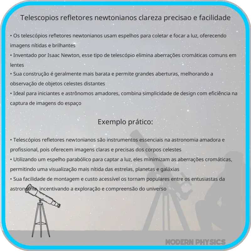 Telescópios Refletores Newtonianos | Clareza, Precisão e Facilidade