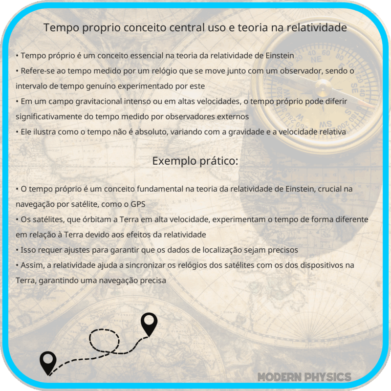 Tempo Próprio: Conceito Central, Uso e Teoria na Relatividade