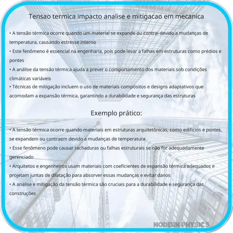 Tensão Térmica | Impacto, Análise e Mitigação em Mecânica