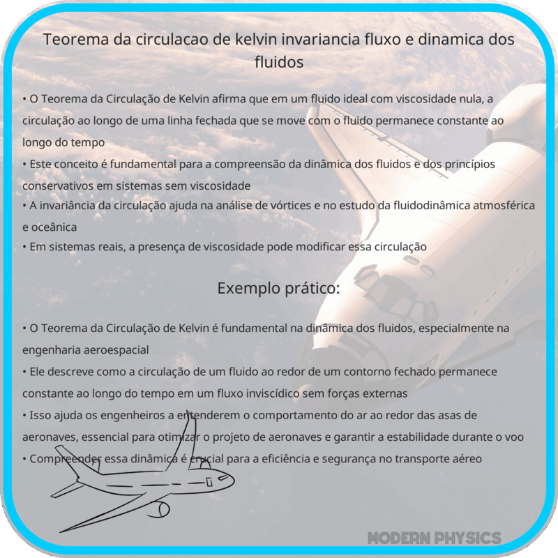 Teorema da Circulação de Kelvin | Invariância, Fluxo e Dinâmica dos Fluidos