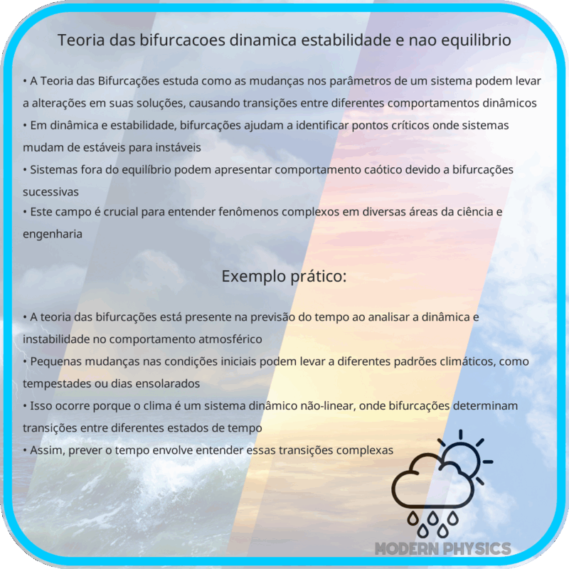 Teoria das Bifurcações | Dinâmica, Estabilidade e Não-Equilíbrio