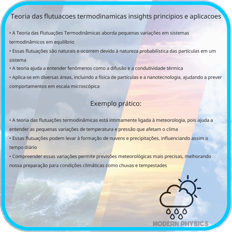 Teoria das Flutuações Termodinâmicas | Insights, Princípios e Aplicações